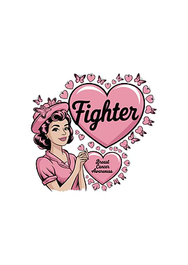 Breast Cancer Awareness Fighter woman