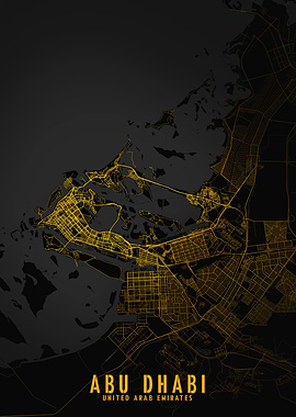 Abu Dhabi Golden City Map