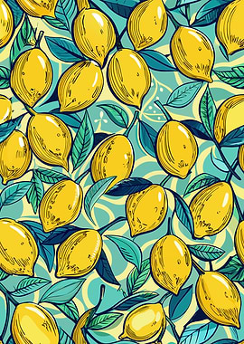 Lemon and Leaf Pattern