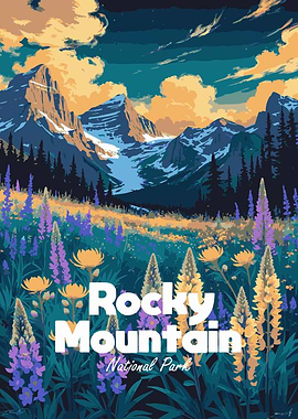 Rocky Mountain National Park Landscape Art