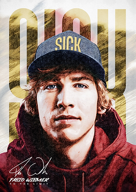 Fabio Wibmer Portrait with 'SICK' Cap