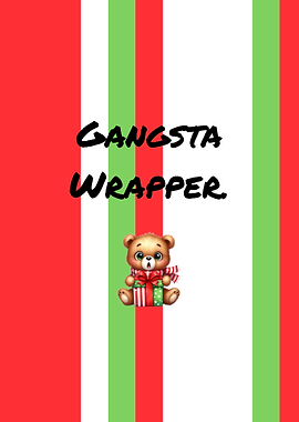 Gangsta Wrapper Christmas Teddy Bear