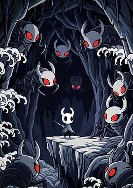Hollow Knight Surrounded Enemies
