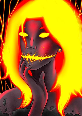 Flame Demon Woman