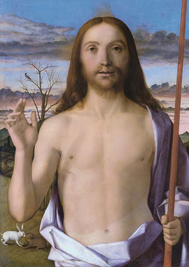Resurrection of Christ painting by Mantegna