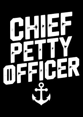 Chief Petty Officer Text with Anchor