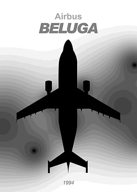 Airbus Beluga Minimalist Poster
