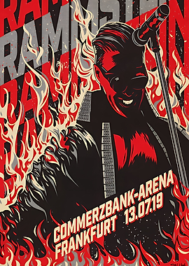 Rammstein Concert Poster Art