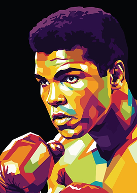 Muhammad Ali Pop Art Portrait