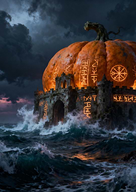 Pumpkin Castle on the Sea
