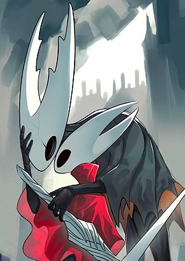 Hollow Knight characters digital art