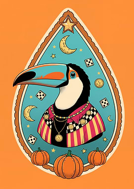 Mystic Toucan in Carnival Cloak