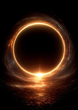Abstract Black Hole with Golden Ring