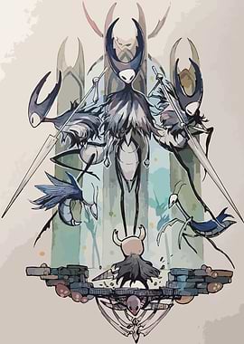 Hollow Knight Boss Fight Illustration