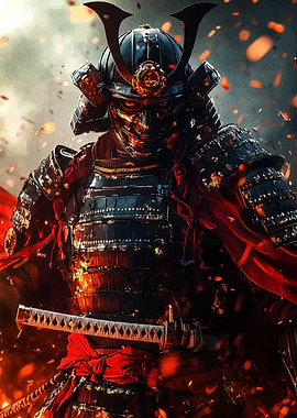 Samurai Warrior in Armor