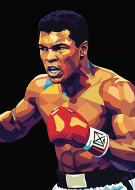 Muhammad Ali Pop Art Portrait