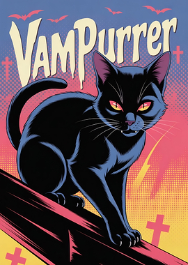 Halloween Vampire Cat