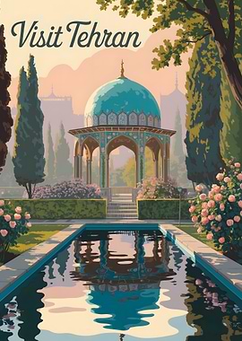 Visit Tehran Travel Poster