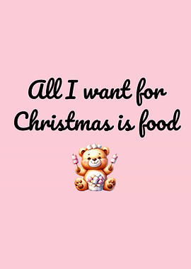 Christmas Food Wish with Teddy Bear
