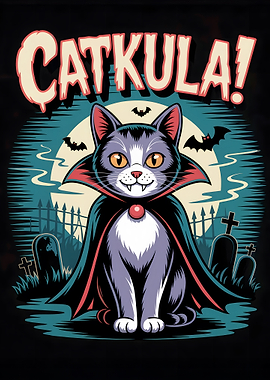 Catkula! Halloween Cartoon