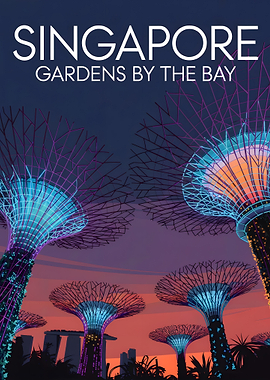 Singapore Gardens by the Bay Illustration