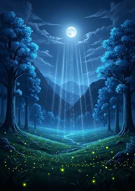 Enchanted Forest Moonlight