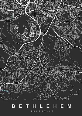 Bethlehem, Palestine City Map