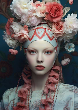 Floral Headdress Portrait