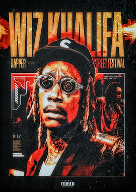 Wiz Khalifa Street Festival Poster