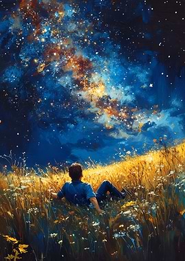 Man Gazing at the Starry Sky