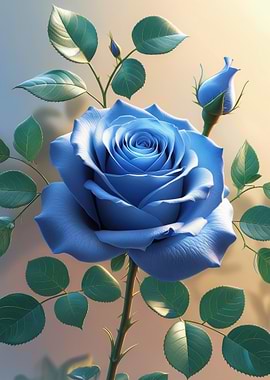 Blue Rose Blossom