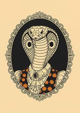 Victorian Serpent Portrait