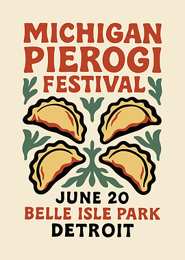 Michigan Pierogi Festival Poster