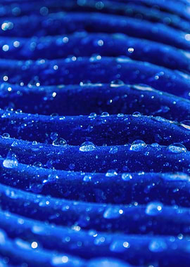 Blue Texture with Water Droplets
