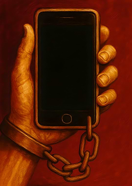 Smartphone Addiction Concept Art