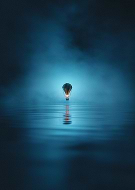 Hot Air Balloon on Water
