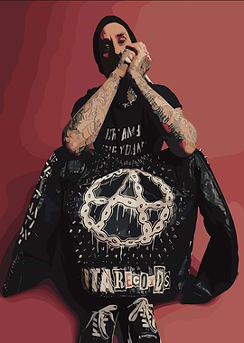 Travis Barker with Punk Jacket