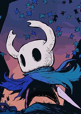 Hollow Knight in a Forest