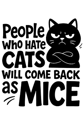 Grumpy Cat Mice Reincarnation Pun