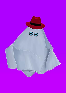 Ghost with Red Hat