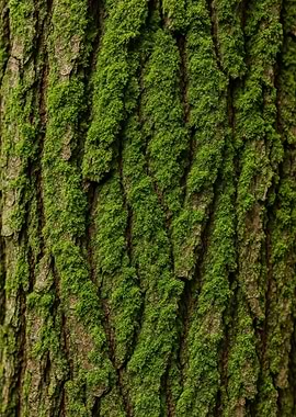 Mossy Tree Bark Texture