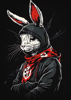Hooded Rabbit Character Art