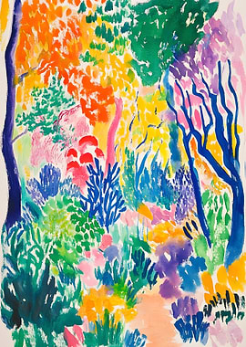 Colorful Garden Painting