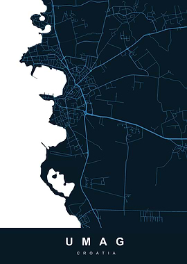 Umag, Croatia City Map