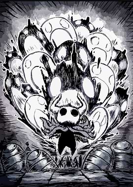 Hollow Knight Boss Fight Illustration