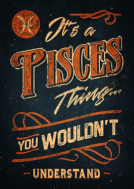 It's a Pisces Thing Zodiac Art