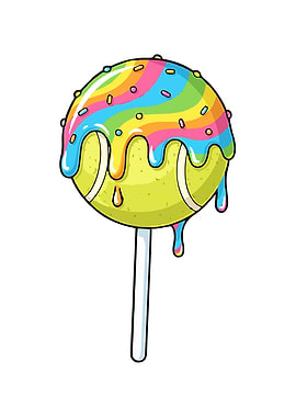 Tennis Food Cartoon Humor