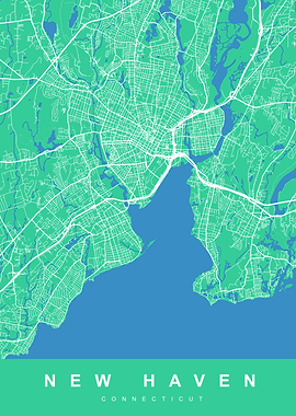 New Haven, Connecticut City Map