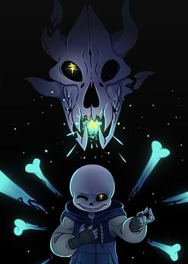 Sans Undertale with Gaster Blaster