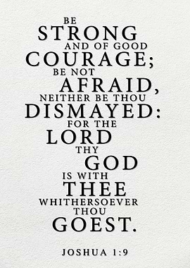 Joshua 1:9 Inspirational Bible Verse